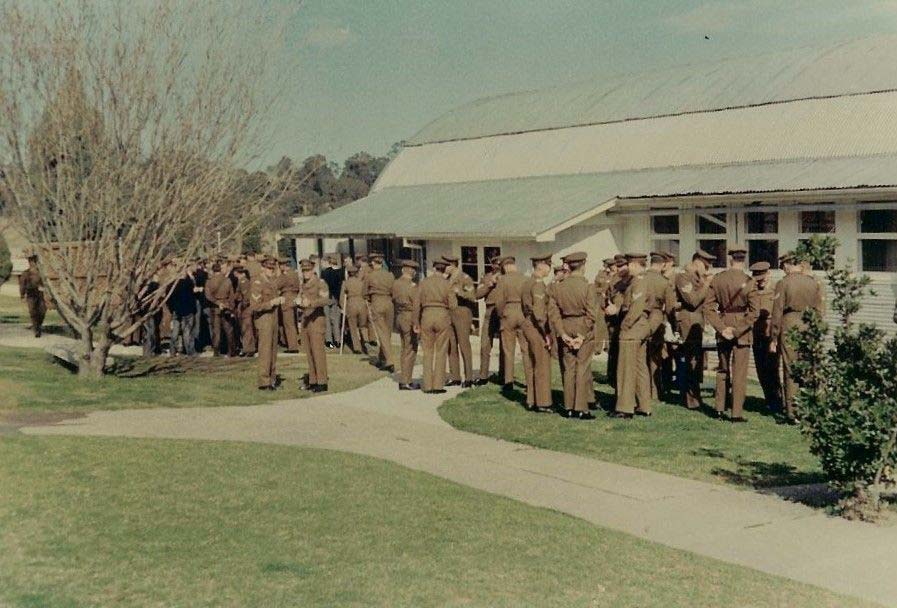 scheyville soldiers standing outside
